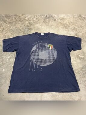 Vtg Fila Italia International Embroidered Logo Soccer 90’s Tee XXL Italy